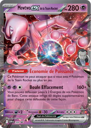 Mewtwo de la Team Rocket - Promo EV - 205