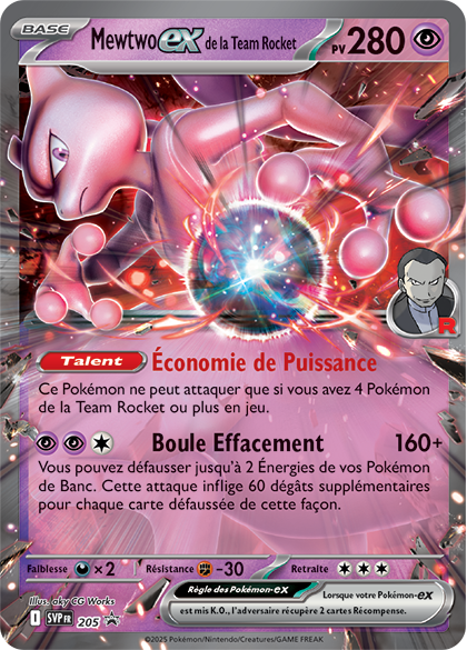 Mewtwo de la Team Rocket - Promo EV - 205